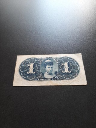 BILLETE 1 PESO DE 1896 DEL BANCO ESPAÑOL DE CUBA