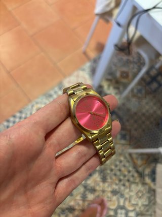 Reloj Parfois dorado y rosa