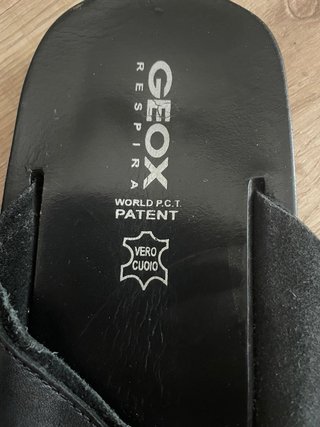 Chanclas Geox Piel Negra Talla 42