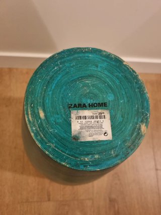 Jarrón Zara Home verde antiguo