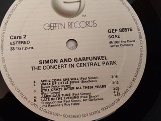 Simon & Garfunkel – The Concert in Central Park LP