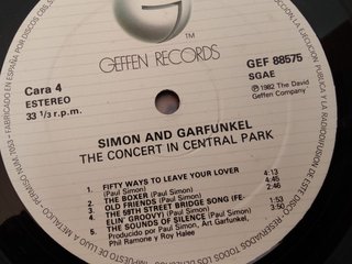 Simon & Garfunkel – The Concert in Central Park LP