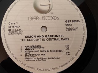 Simon & Garfunkel – The Concert in Central Park LP