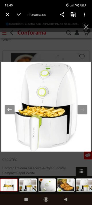 Cecotec Freidora Airfryer Cecofry Compa