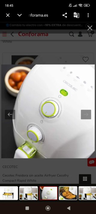Cecotec Freidora Airfryer Cecofry Compa