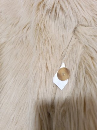 Chaquetón mujer talla 42 beige/marrón