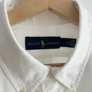 Camisa Ralph Lauren Blanca Logo Polo Talla L