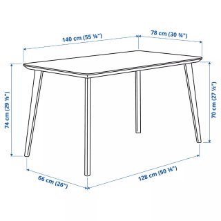 Mesa Ikea Lisabo Grande