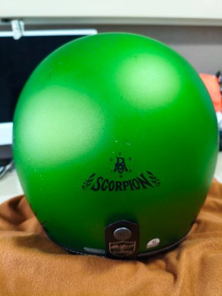 Casco Scorpion Jet Talla M Verde