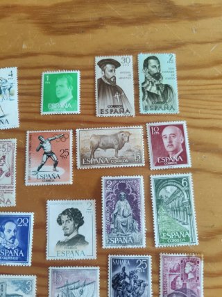 20 Sellos España Antiguos Sin Usar