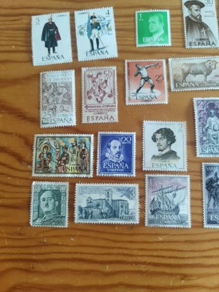 20 Sellos España Antiguos Sin Usar