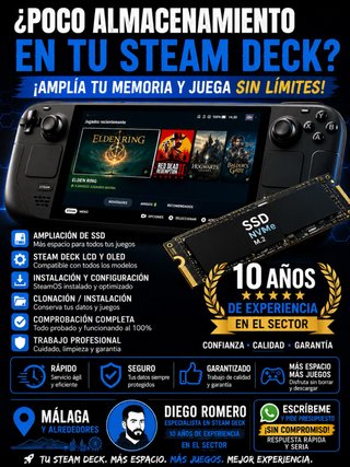 Mejora SSD Steam Deck: Más espacio y juegos