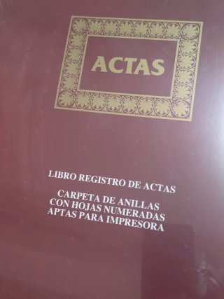 Libro de actas (Precintado)
