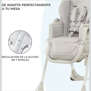 Trona Kinderkraft Yummi Gris Plegable