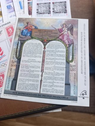 Lote Sellos Francia Hojitas y Carnets
