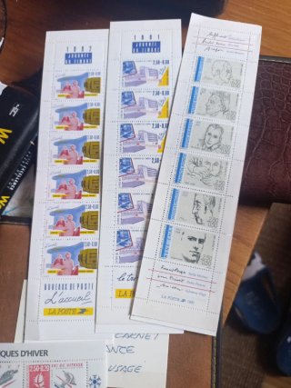 Lote Sellos Francia Hojitas y Carnets