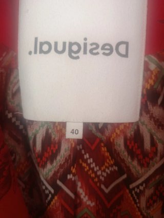 Chaqueta Desigual Roja Talla L