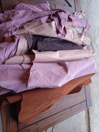 Lote de 7 kilos Piel Forro Variedad Colores