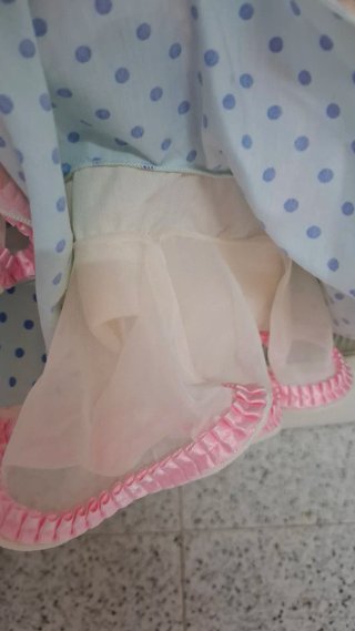 Traje de flamenca azul y rosa talla 3-4 años
