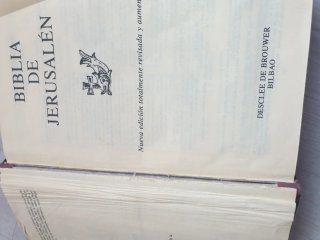 Biblia de Ierusalen plateada