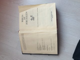 Biblia de Ierusalen plateada