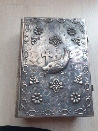 Biblia de Ierusalen plateada