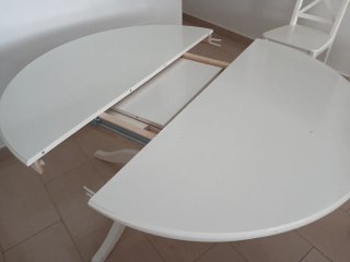 Mesa extensible Rosentord Ikea blanca pto mazarron