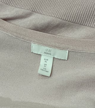 Chaqueta cardigan punto rosa H&M