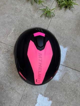 Casco Integral MT Targo Doppler Negro/Rosa