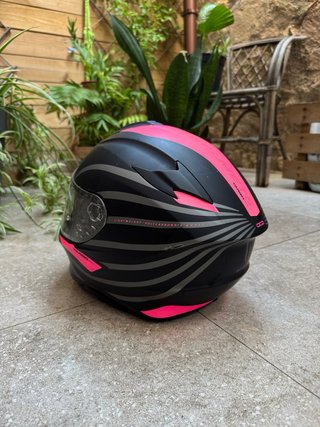 Casco Integral MT Targo Doppler Negro/Rosa