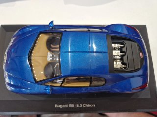 Slot 1/24 Bugatti EB 18.3 Chiron Azul autoart