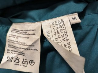 Anorak reversible talla 50 (M) azul/verde