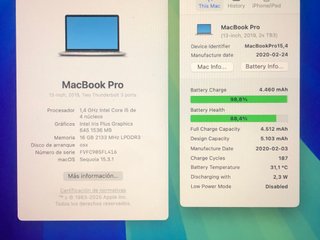 MacBook Pro 13 2019 16GB Touch Bar