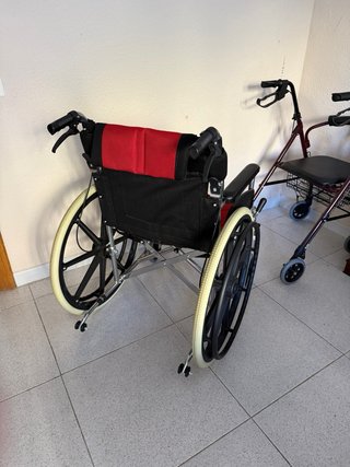 Silla de ruedas plegable aluminio 48cm