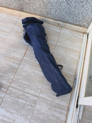 Silla Plegable Azul y Gris