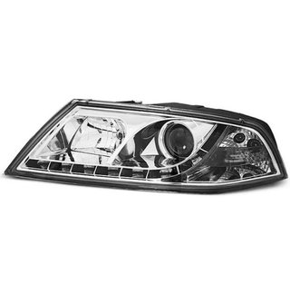 Faros delanteros Skoda Octavia 2 2004-2008 Cromado