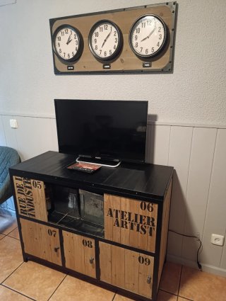 Orologio da parete industriale a 3 sfere