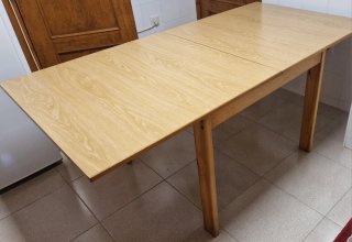 Mesa de cocina extensible De 90x90cm a 180x90cm