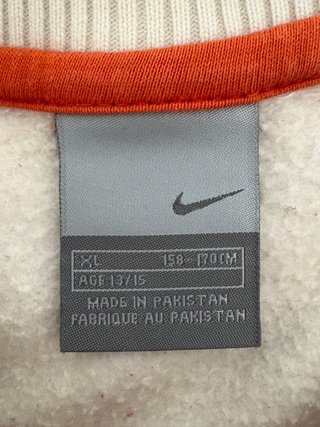Sudadera Nike Air Naranja y Blanca