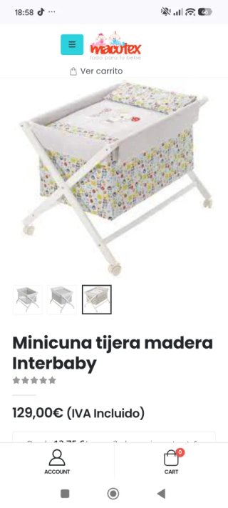 Mini Cuna con Ruedas