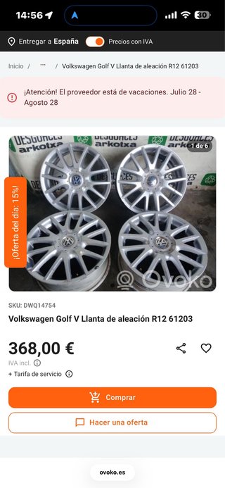 Llantas BBS Golf V