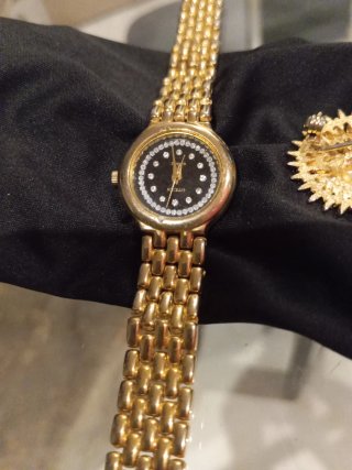 Reloj Citezen Chapado Oro 18k + Broche Vintage