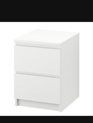 2 Mesitas de Noche Blancas Ikea