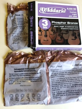3 Sets Cuerdas Guitarra D'Addario EJ26