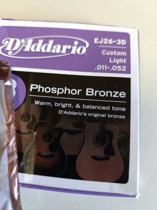 3 Sets Cuerdas Guitarra D'Addario EJ26