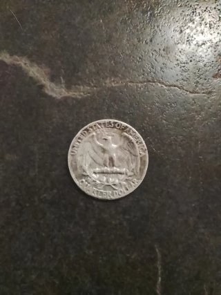 Moneda de 25 centavos de dólar 1949