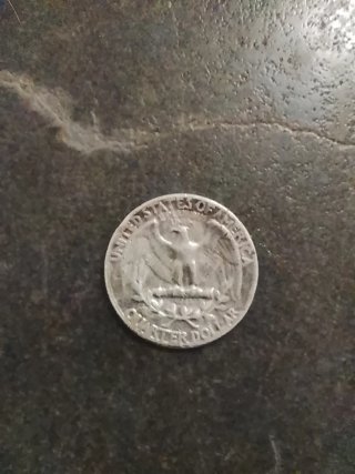 Moneda de 25 centavos de dólar 1949