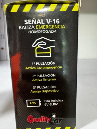 2 Balizas V16 Emergencia Homologada QC