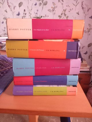 Cinco libros de Harry Potter