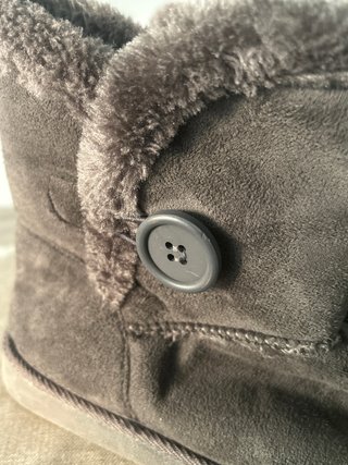 Botas de invierno forradas con botón